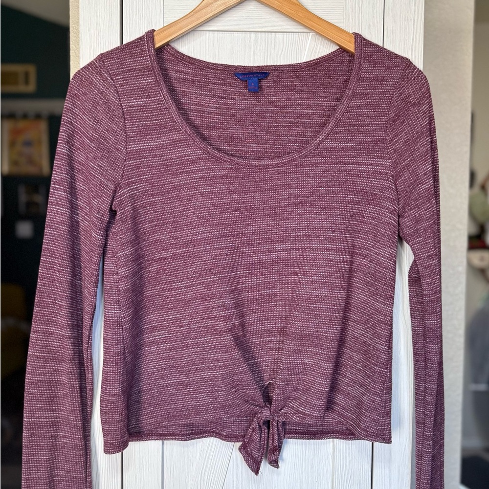Aeropostale Maroon Long Sleeve Top